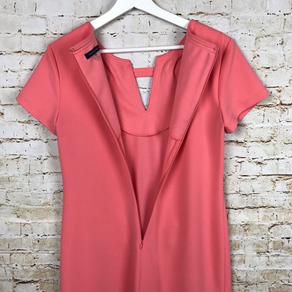 Tommy Hilfiger Scuba Crepe Grommet Top Dress Pink - Picture 6 of 7